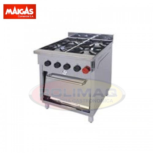 Cocinas Industrial 4 quemadores