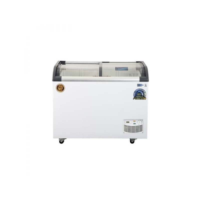 CONGELADOR DUAL 320 LT VIDRIO CURVO